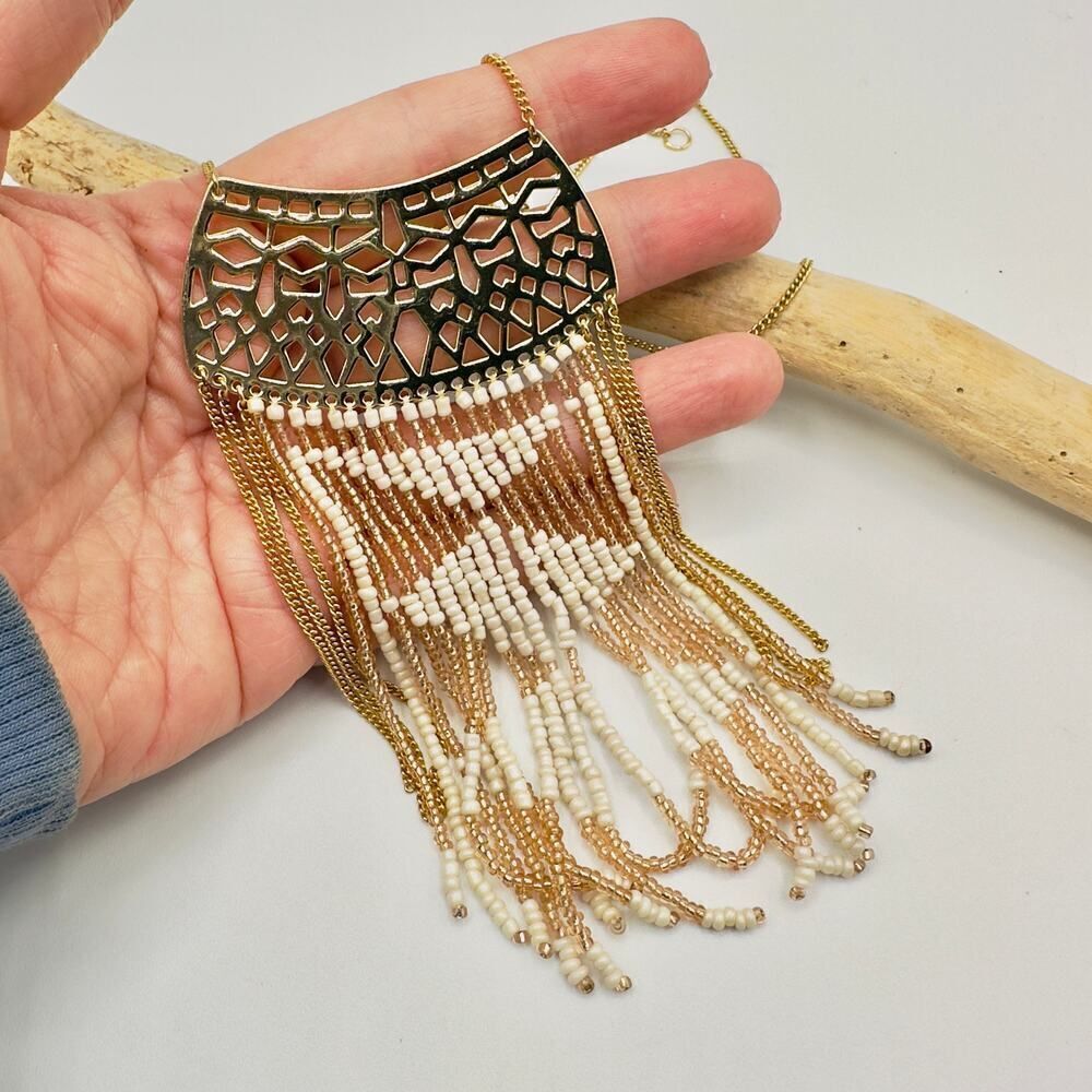 Stella & Dot Navajo Fringe Necklace